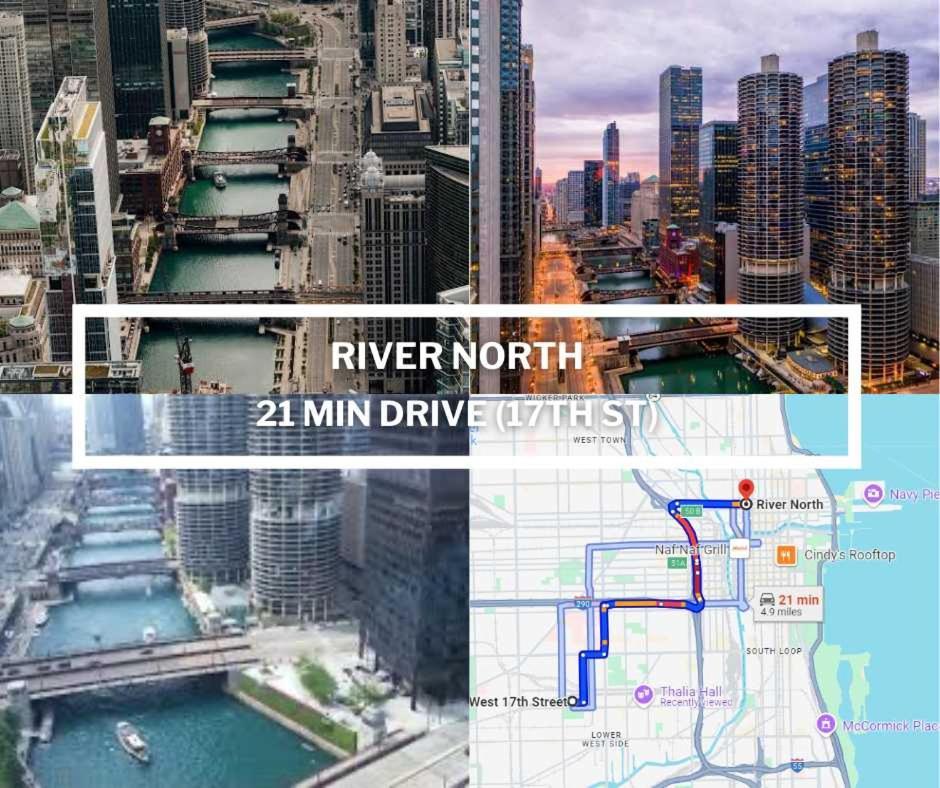 2 Bed & 3 Bath Chicago Condo Dış mekan fotoğraf